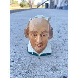Sylvac William Shakespeare Toby Mug Character Face Jug The Bard 5.25" No Chips